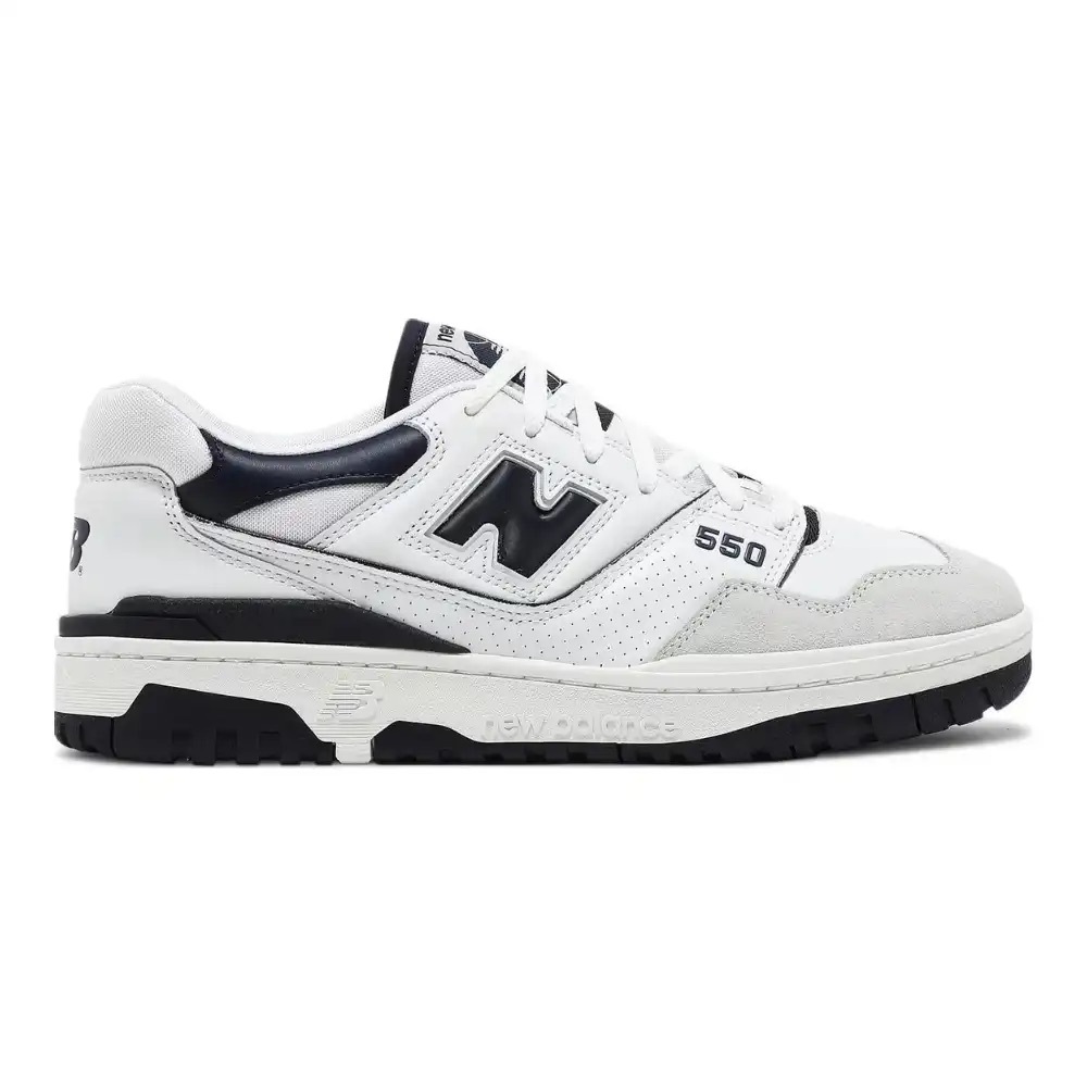 New Balance White and Black BB550 sneakers size 39.5